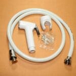 Push Shower Allflex Shataff Health Faucet Plastic Set (White, Shower Tube and Hook) Raya Allflex PVC Spray Gun
