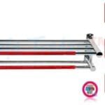 Wall Mounted Towel Racks Ra Wall Mounted Towel Rack Bathroom Hotel Rail Holder Storage Shelf Stainless Steel, Silver,towel holders bath,towel rack,bathroom shelves (Colour may vary)
