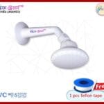 PVC Bathroom Shower Moving Shower Cock Round