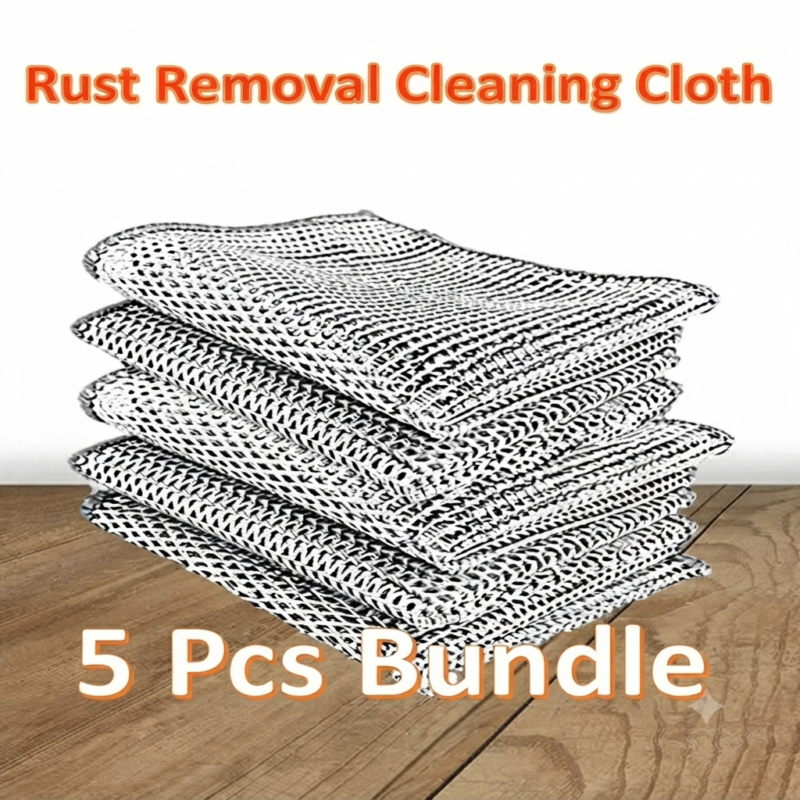 5 Pcs Magic Wire Rust Removal Cleaning Cloth for Kitchen