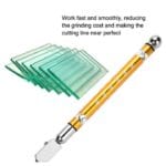 Cutting Tool Portable Handheld Wheel Type Glass Cutter with Non-Slip Handle (7.13x0.46 in)