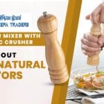 Mini/Small Pepper Grinder Crusher Mill Hand Wooden Big/Small Thumb Press Set Machine with Stylish Design for Grinding Salt and Black Pepper