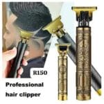 T9 Professional Hair Trimmer for Men | Cordless Beard & Hair Clipper with 0mm Precision Cutting | Rechargeable Low Noise Trimmer with 4 Guide Combs (Gold-Color design may very)