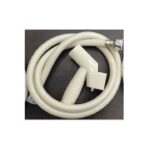 Push Shower German Standard AROHE Health Faucet Plastic Set (White,Ivory,Chrome Shower Tube and Hook) Personal Hygiene System