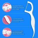 3 in 1 Tooth Cleaning Dental Floss Toothpicks Tongue Cleaner Set Clean Teeth Fresh Breath and Healthy Gums (50 Piece)