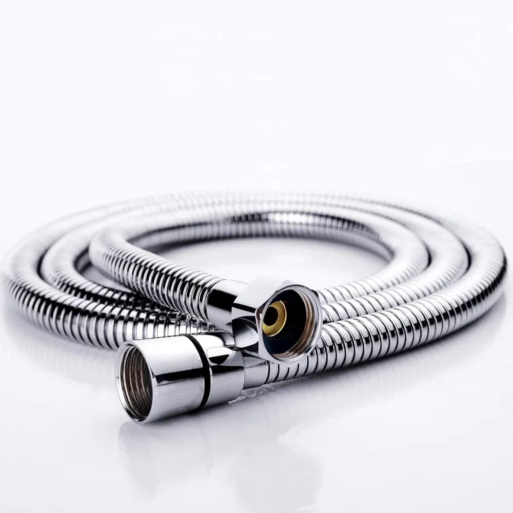 2026/05/1000183278.jpg New Trend 1.5 Meter, 304 Grade Flexible Shower Hose Pipe, Chrome Finish Brass - Image 1