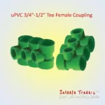 Premium PVC Coupling Tee Pipe - 6 Pcs Bundle